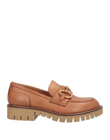 Anima Woman Loafers Tan Size 6 Leather In Brown