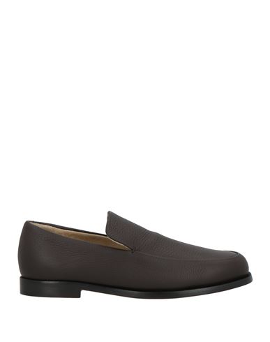 Khaite Woman Loafers Dark Brown Size 6 Leather In Brown