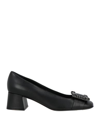 Sergio Rossi Woman Pumps Black Size 7 Leather