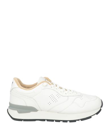 Emporio Armani Man Sneakers White Size 7 Leather, Rubber In White