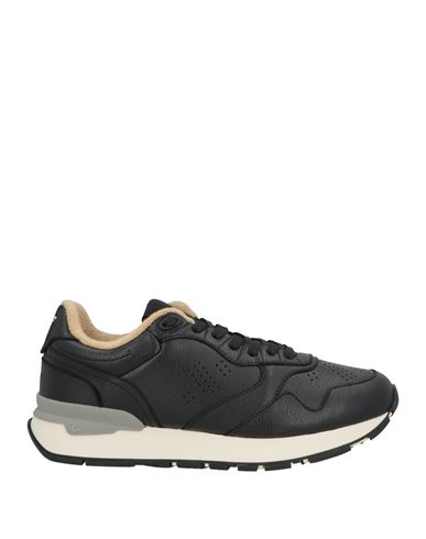 Emporio Armani Man Sneakers Midnight Blue Size 9 Leather, Rubber In Gray