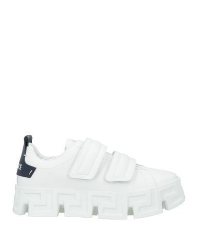 Versace Man Sneakers White Size 14 Calfskin