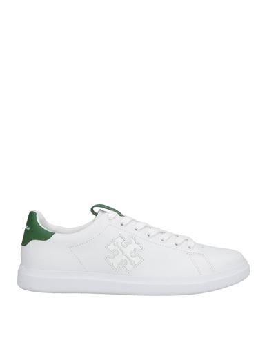 Tory Burch Logo Howell Sneakers With Contrast Heel Tab In White
