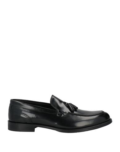 Alessandro Gilles Man Loafers Black Size 11 Leather In Black
