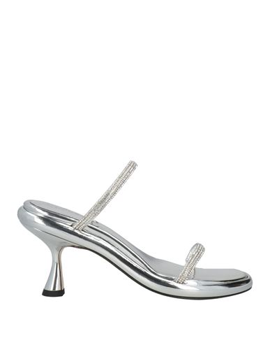 Wandler Woman Sandals Silver Size 7 Textile Fibers