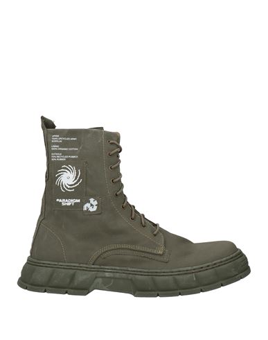 Viron Virón Man Ankle Boots Military Green Size 13 Textile Fibers In Green