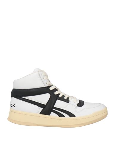 Reebok High-top Sneakers With Contrasting Sole And Perforated Toe Box In White