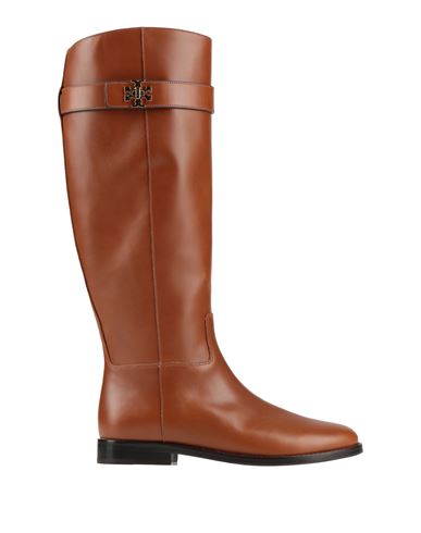 Tory Burch Woman Boot Tan Size 8 Leather In Brown