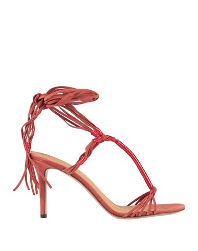 Isabel Marant Woman Sandals Rust Size 11 Leather In Brown