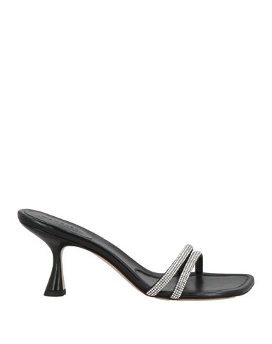 Wandler Woman Sandals Black Size 8.5 Leather In Black
