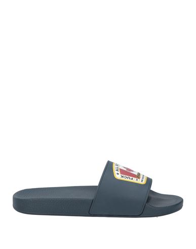 Dsquared2 Woman Sandals Midnight Blue Size 6 Rubber In Multi