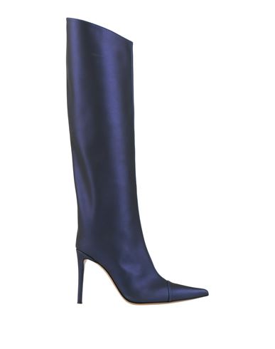Alexandre Vauthier Woman Boot Navy Size 6 Textile Fibers In Blue