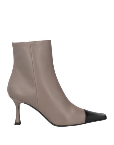 Roberto Festa Woman Ankle Boots Grey Size 8 Calfskin In Gray