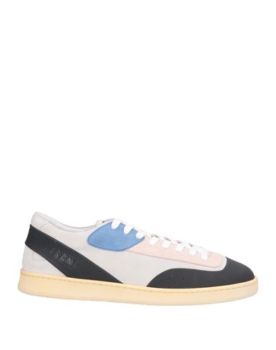 Msgm Acbc X  Fantastic Green Man Sneakers Midnight Blue Size 11 Leather In Blue