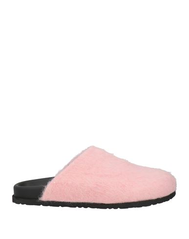 Msgm Man Mules & Clogs Pink Size 9 Textile Fibers In Pink