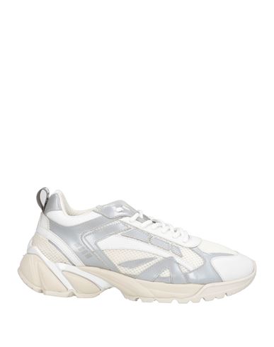 Msgm Woman Sneakers White Size 11 Leather, Textile Fibers In White