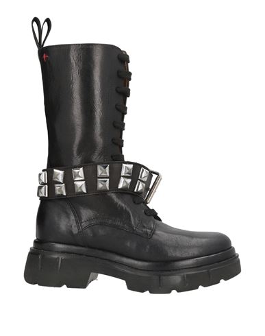Gio+ Woman Boot Black Size 8 Leather In Black