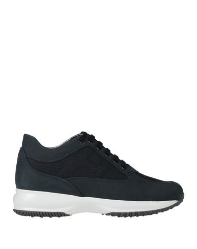 Hogan Interactive Woman Sneakers Navy Size 8 Leather, Textile Fibers In Blue