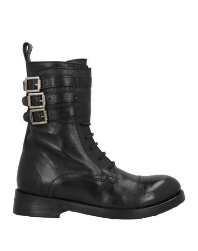 Jp/david Woman Ankle Boots Black Size 5.5 Leather In Black