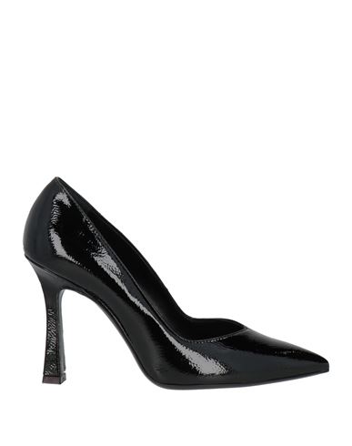 Gp Woman Pumps Black Size 10 Leather In Black