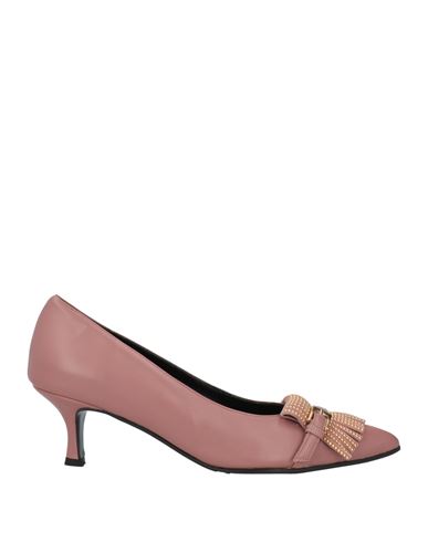 Via Della Spiga Woman Pumps Antique Rose Size 7.5 Leather In Pink
