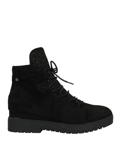 Mtng Woman Ankle Boots Black Size 8 Textile Fibers