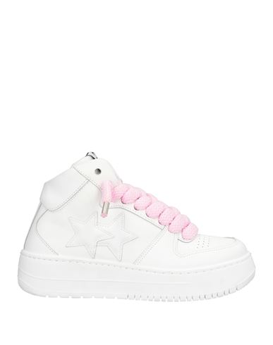 2star Woman Sneakers White Size 9 Leather In White