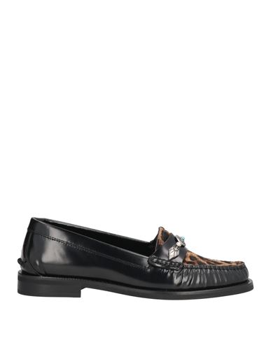 Aiyana Woman Loafers Black Size 7 Leather In Black
