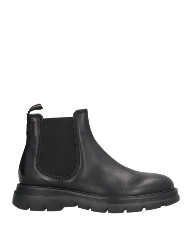 Fabi Man Ankle Boots Black Size 6 Calfskin In Black
