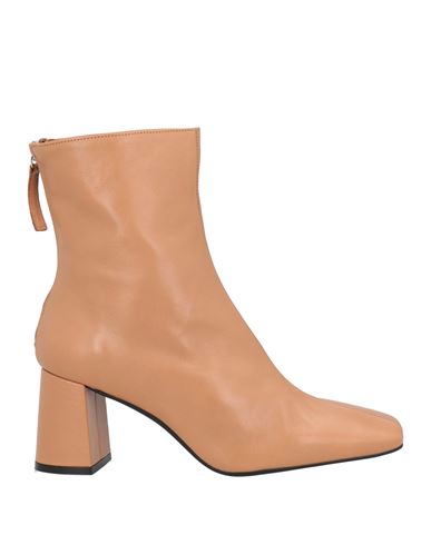 Angel Alarcon Ángel Alarcón Woman Ankle Boots Camel Size 9 Leather In Neutral