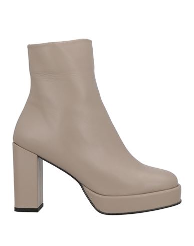 Pixy Woman Ankle Boots Grey Size 10 Leather In Gray