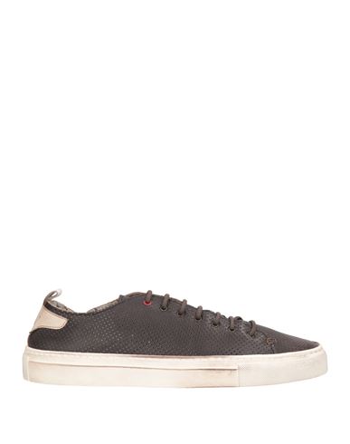 Wally Walker Man Sneakers Dark Brown Size 6 Leather In Brown