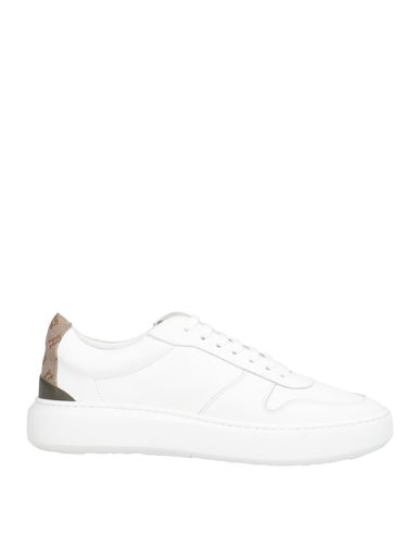 Herno Monogram-heel Low-top Sneakers In White