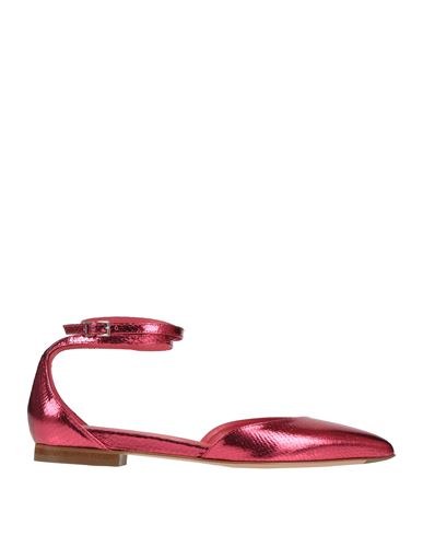 Sergio Levantesi Woman Ballet Flats Fuchsia Size 8 Leather In Pink