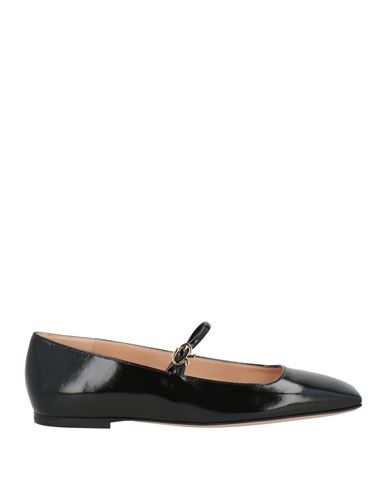 Gianvito Rossi Woman Ballet Flats Black Size 6 Leather