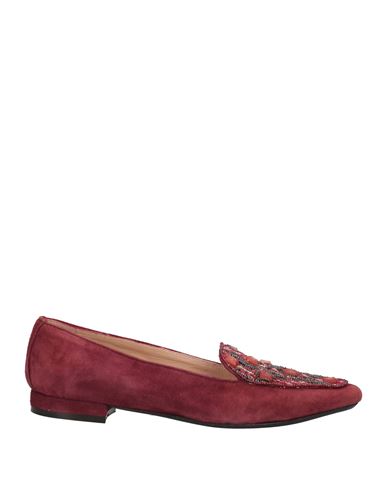 Maliparmi Malìparmi Woman Loafers Burgundy Size 6 Textile Fibers In Red