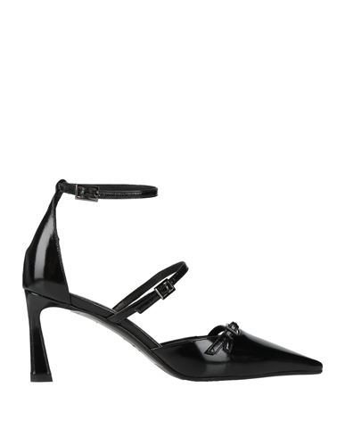 Chantal 1962 Woman Pumps Black Size 7 Leather In Black