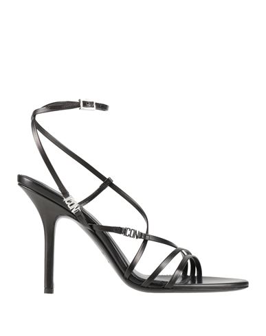 Dsquared2 Icon Woman Sandals Black Size 6.75 Calfskin