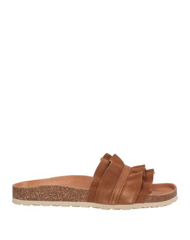 Verbenas Woman Sandals Tan Size 6 Leather In Brown