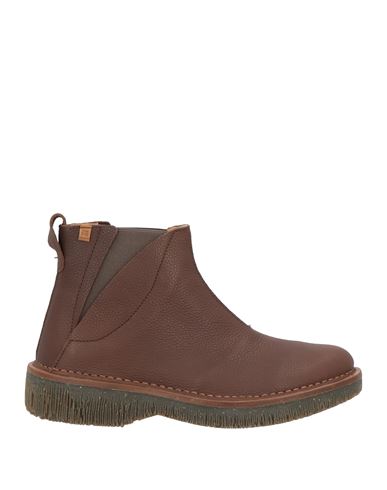 El Naturalista Woman Ankle Boots Brown Size 6 Leather In Brown