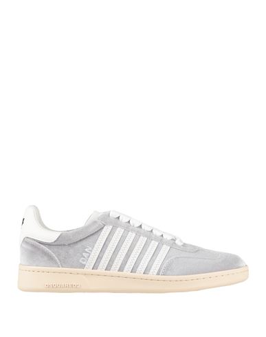 Dsquared2 Boxer Velvet Low-top Sneakers In Gray