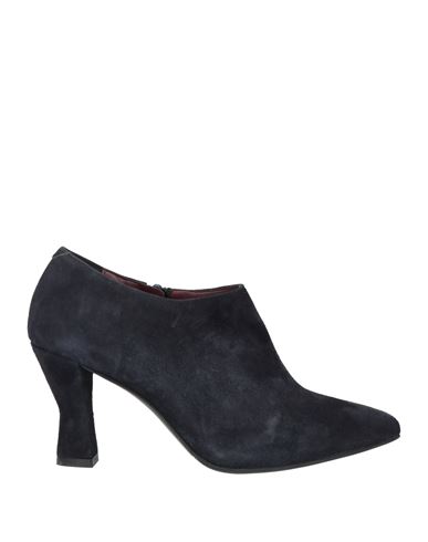 L'amour By Albano Woman Ankle Boots Navy Size 8 Leather In Blue