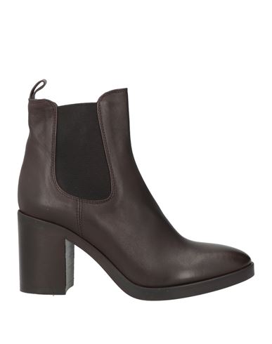 Fruit Fru. It Woman Ankle Boots Dark Brown Size 10 Leather In Brown