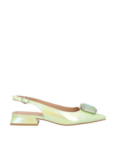 Alma En Pena . Woman Ballet Flats Light Green Size 8 Textile Fibers