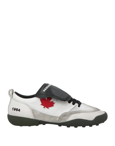 Dsquared2 Man Sneakers Grey Size 9 Leather, Nylon In Gray