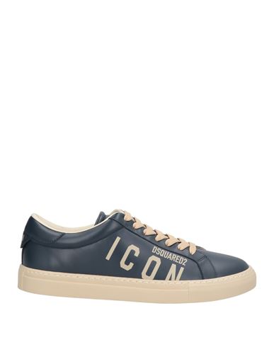 Dsquared2 Logo Printed Cassetta Sneakers In Blue