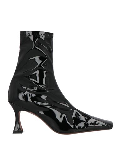 Manu Atelier Woman Ankle Boots Black Size 7 Textile Fibers In Black