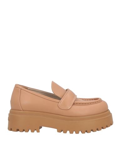 Le Silla Woman Loafers Sand Size 5.5 Leather In Sand