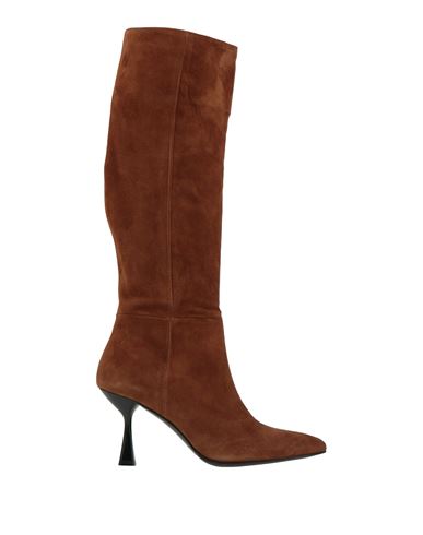 L'amour By Albano Woman Boot Tan Size 5 Leather In Brown
