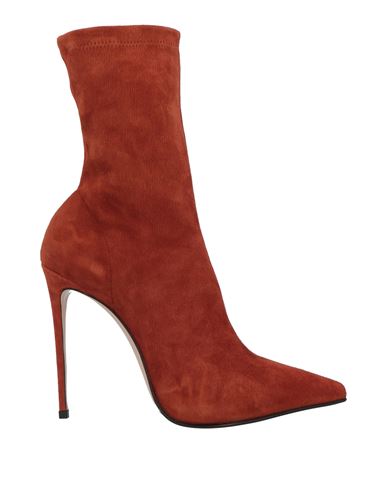 Le Silla Woman Ankle Boots Tan Size 5 Leather In Brown